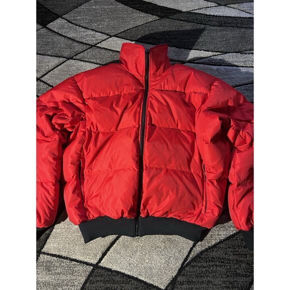 Vintage Columbia Puffer Down Jacket Size Medium Reversible Full Zip 90s - Picture 4 of 5